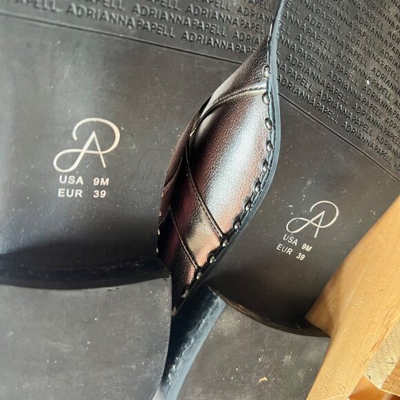 Adrianna Papell size 9 Silver Metallic Studded Loafers - Picture 10 of 14